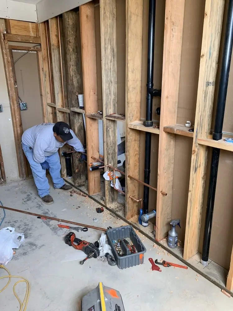 Commercial rough-in plumbing for Trenchless Sewer Repair in Jericho